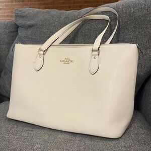 Large Cream Coach Purse